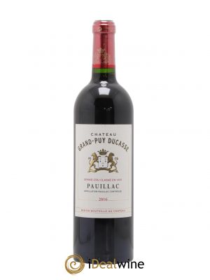 Château Grand Puy Ducasse 5ème Grand Cru Classé  2016 - Lot de 1 Bouteille