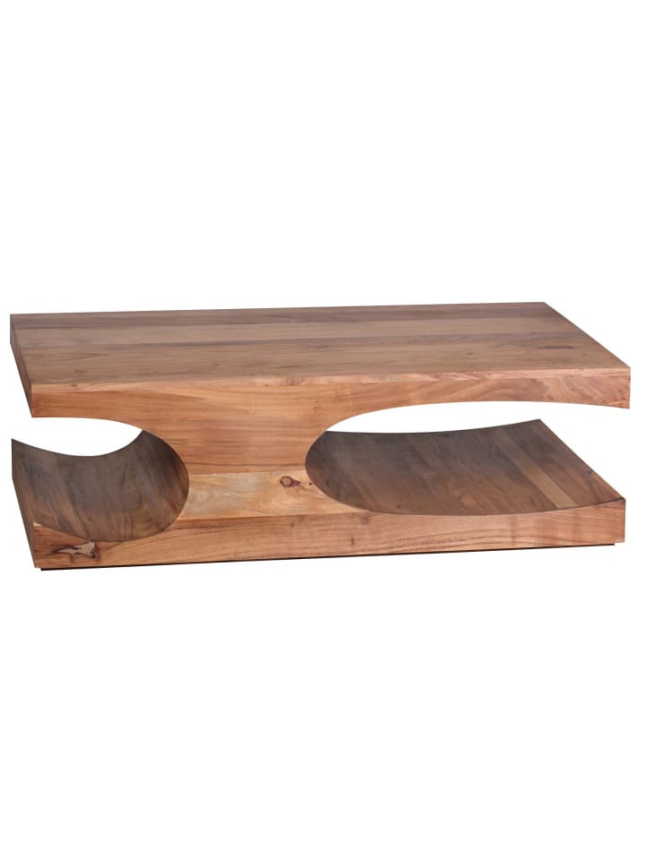 KADIMA DESIGN Couchtisch BOHA Massiv-Holz 118 cm breit Wohnzimmer-Tisch in Akazie günstig kaufen onesize
