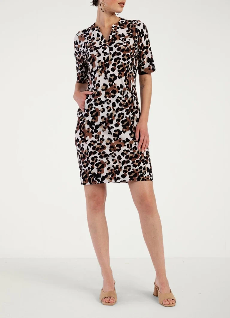 Mini tunika-haljina Studio Anneloes Simplicity s leopard printom