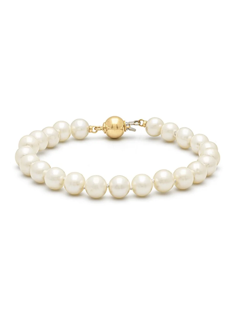 Diamond Point Yellow Gold Bracelet Riviera