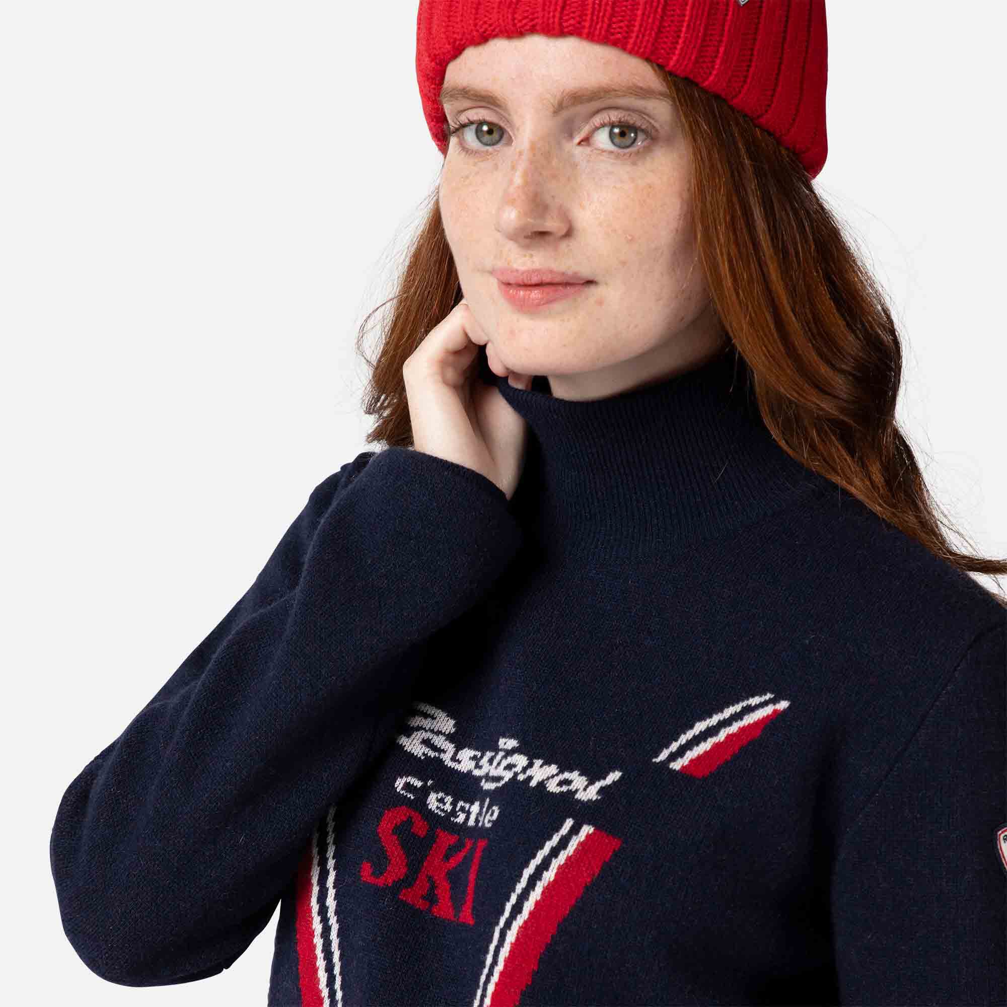 Pull en maille à col haut Victoire femme