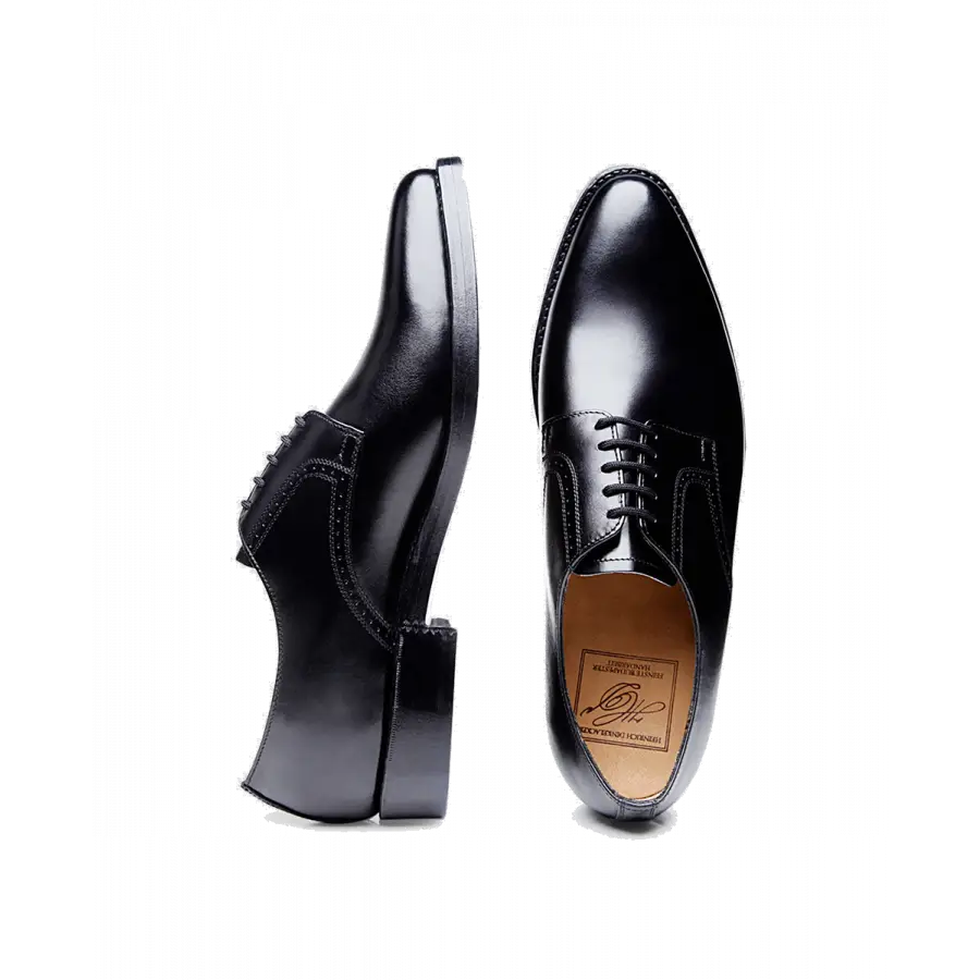 Heinrich Dinkelacker - Businessschuhe Derby MILANO PLAIN BC Kalbsleder - schwarz