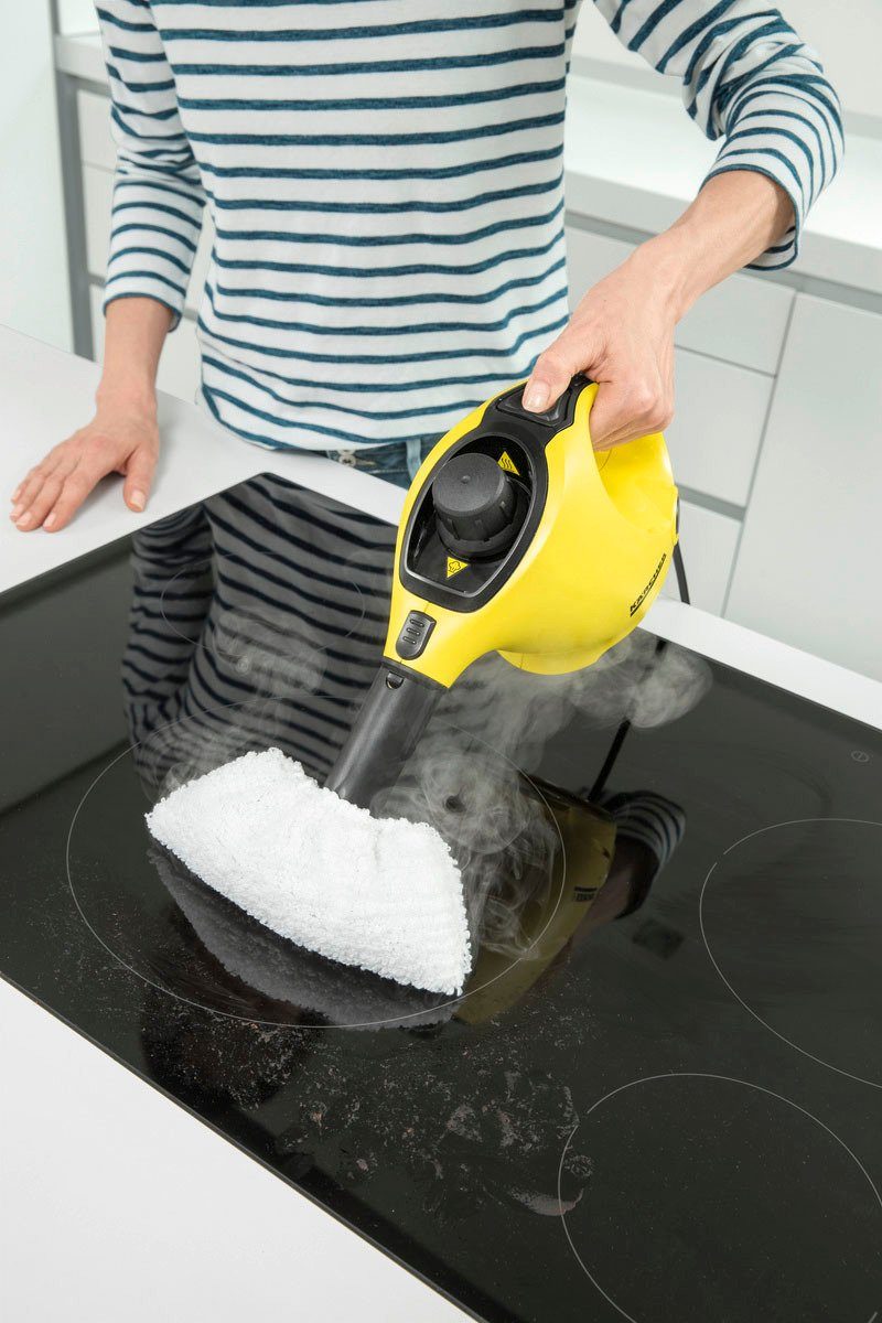 KÄRCHER Dampfreiniger SC 1 EasyFix, 1200 W, mit Bodenreinigungsset EasyFix, leicht verstaubar