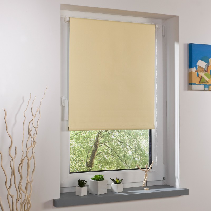 Powertec Bella Casa Klemmfix-Rollo, ca.150x45cm, Vanille