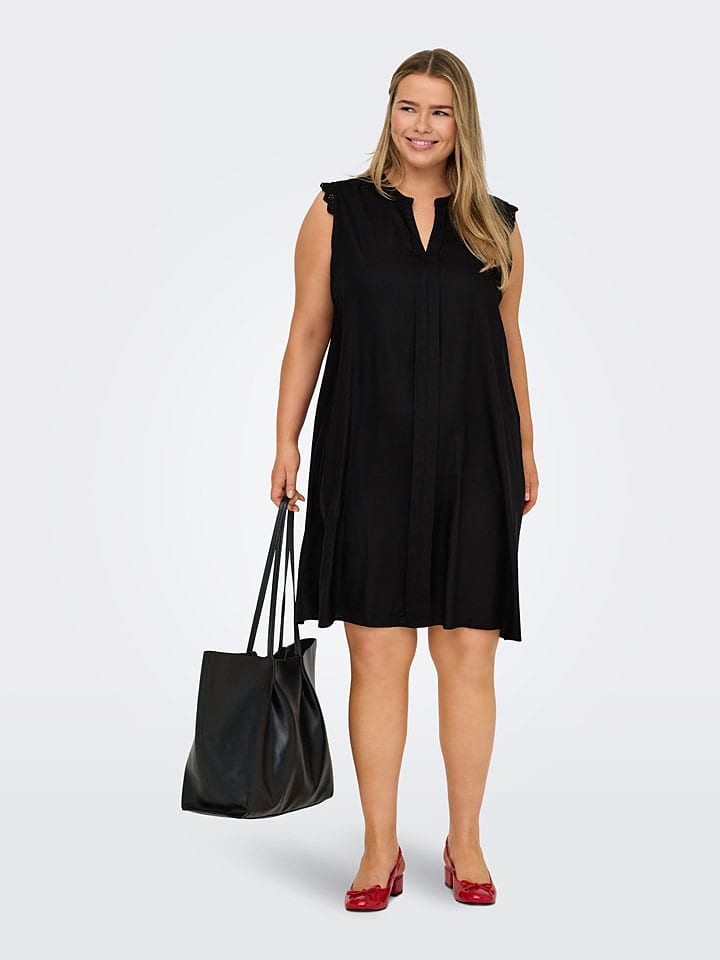 ONLY Carmakoma Kleid in Schwarz günstig kaufen