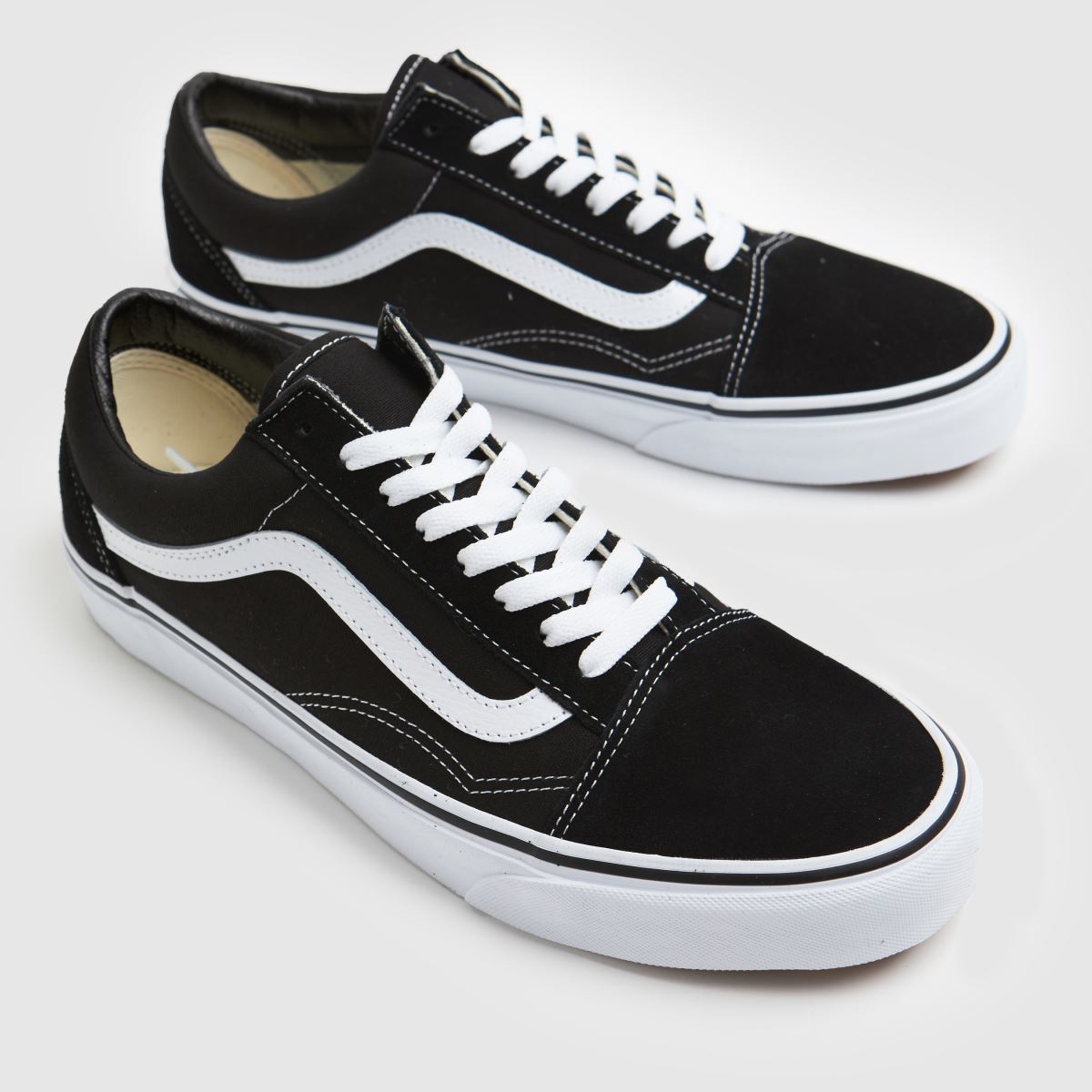 Vans régi school edzőcipők fekete-fehérben