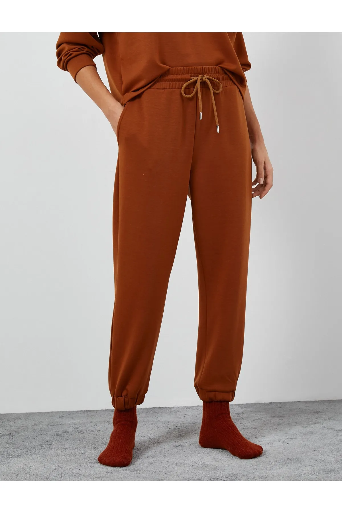 Koton  Jogger-Pyjamahose mit Spitzenbund