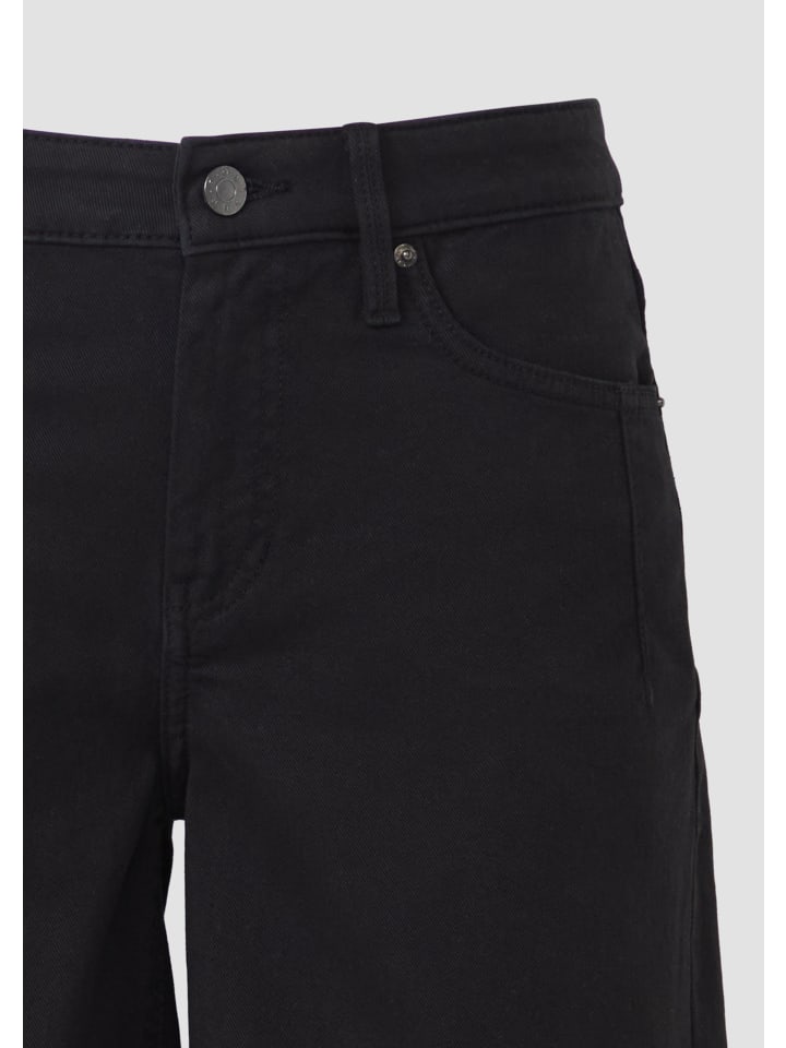 s.Oliver Jeans-Hose kurz in Schwarz günstig kaufen