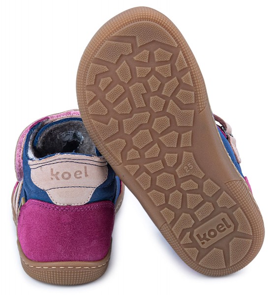 Koel bare ~ Daniel 2.0 MidCut Sneaker Wollfleece + Tex ~ Fuchsia