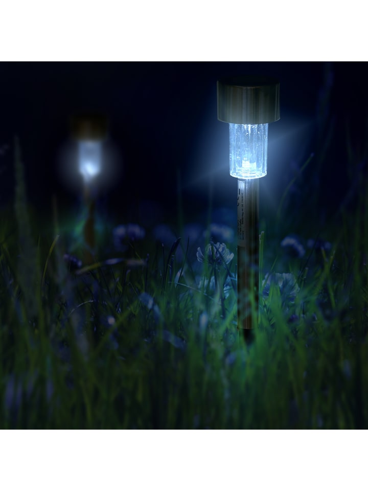 relaxdays 5 x Solarlampe in Silber/ Schwarz günstig kaufen onesize