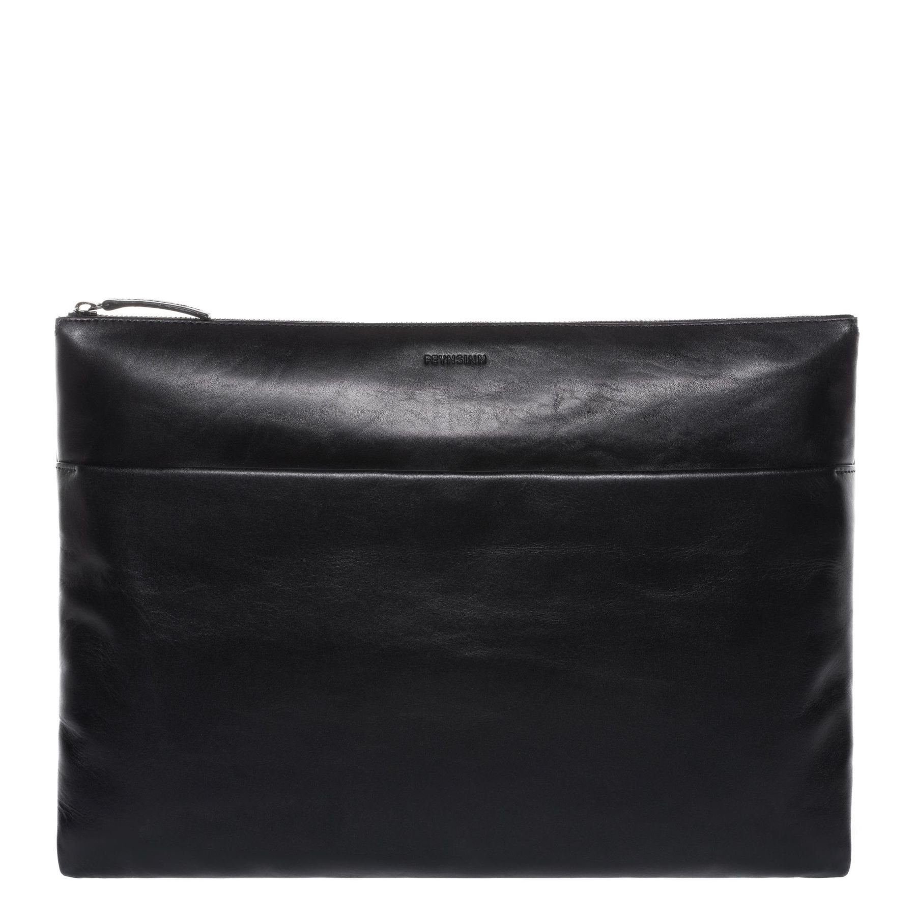 FEYNSINN Laptoptasche Leder Businesstasche Unisex MiKa, Laptoptasche 13 Zoll, Aktentasche Echtleder Damen Herren schwarz