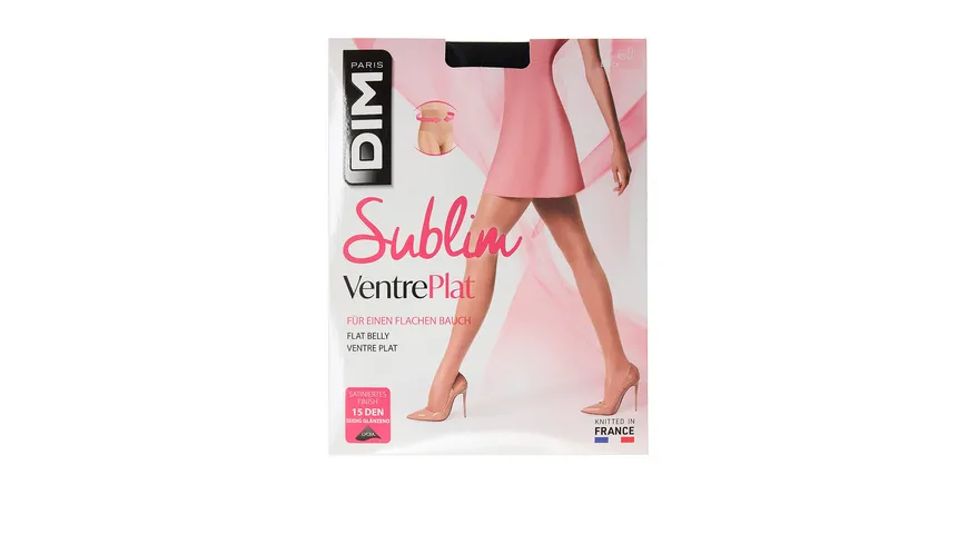 DIM Damen figurformende Feinstrumpfhose Sublim 15 DEN noir