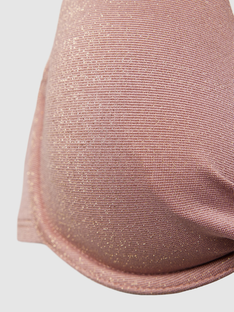 Bikini-Set mit Effektgarn Modell 'YALONG BEACH' in mauve