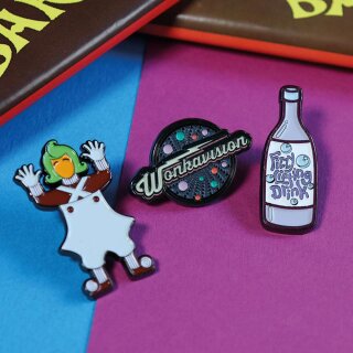 Charlie und die Schokoladenfabrik Ansteck-Pins 3er-Set Limited Edition