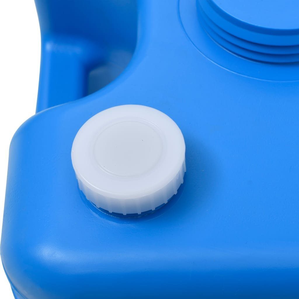 vidaXL Campingtoilette Abwasser Grauwasser Tank Camping Wassertank mit Rollen 25 L Blau Rollb