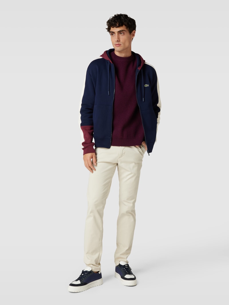 Sweatjacke mit Kapuze in dunkelblau
