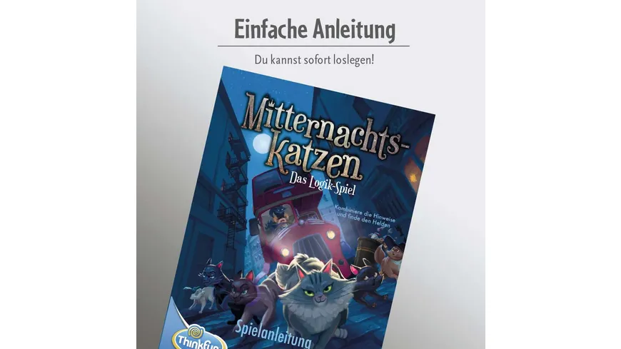 Thinkfun - Mitternachtskatzen - Das Logik-Spiel für Jungen und Mädchen ab 8 Jahren.