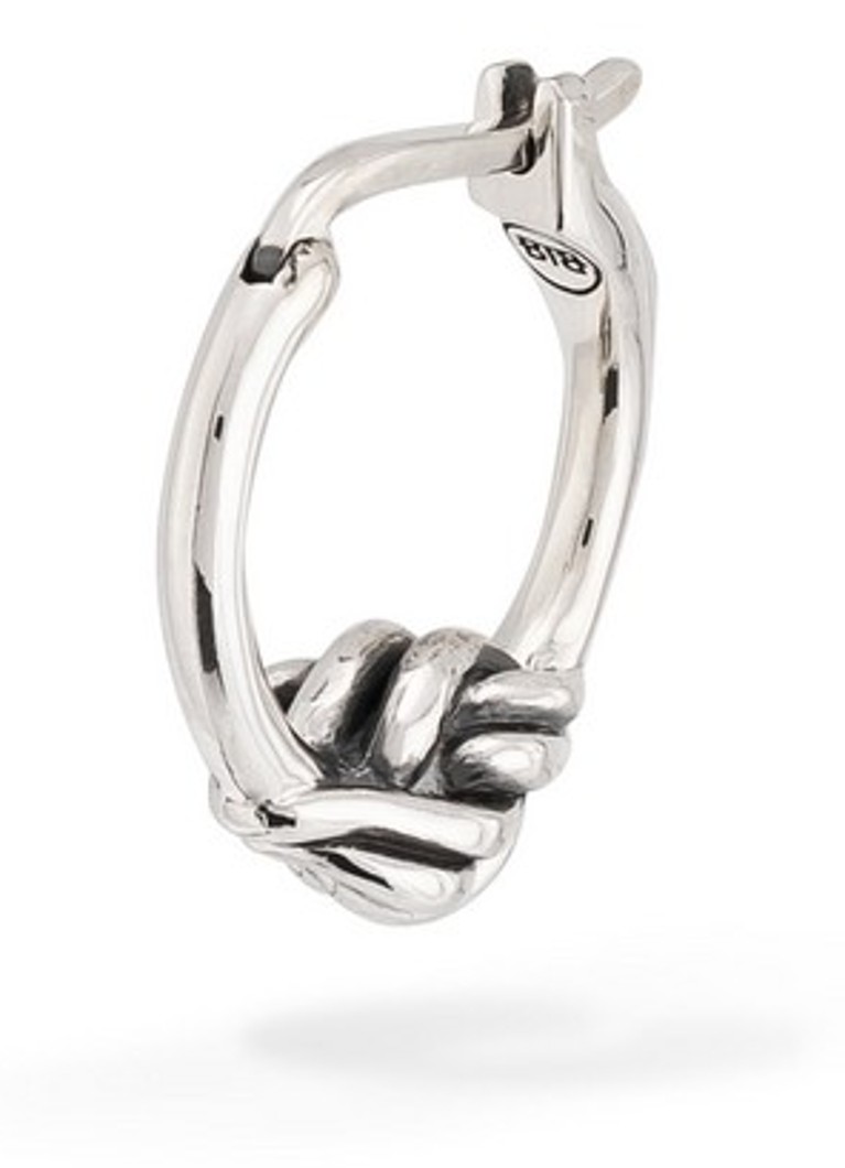 Buddha to Buddha Katja Mix silver hoop earrings