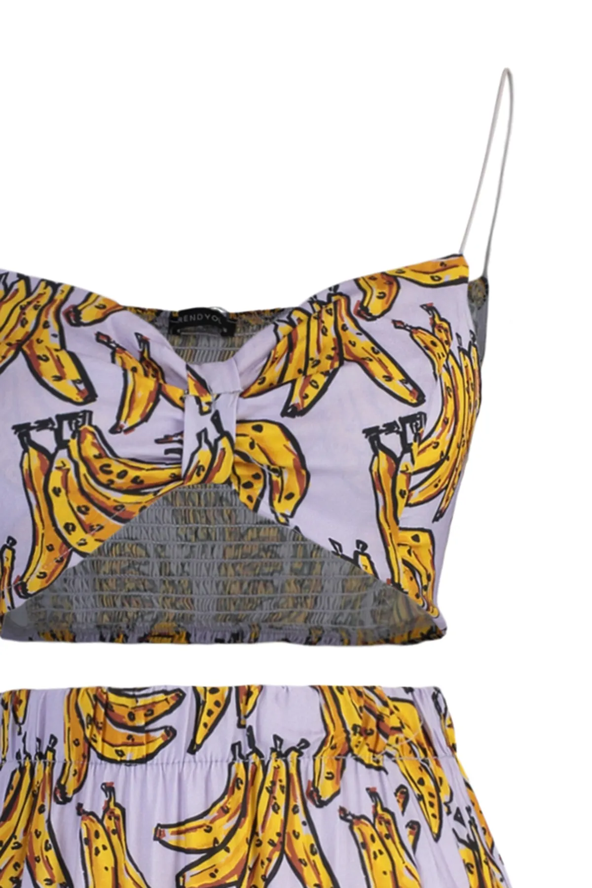 Trendyol Collection  Strandbluse-Strandrock-Set mit Fruchtmuster TBESS22AU0204
