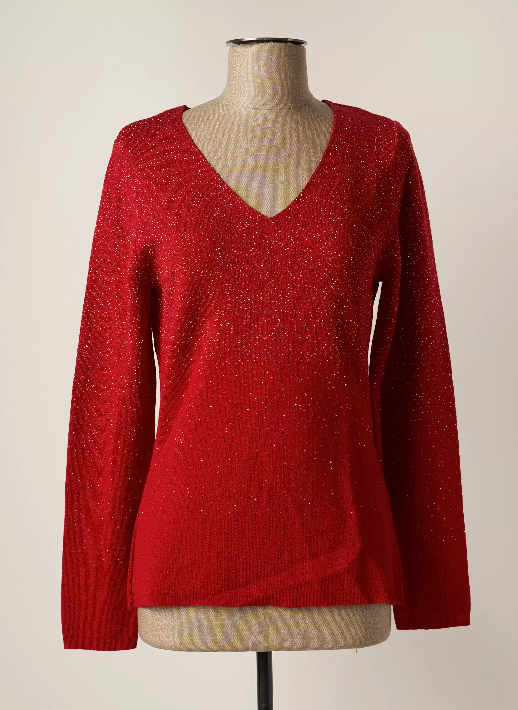Fred Sabatier Pulls Femme couleur rouge