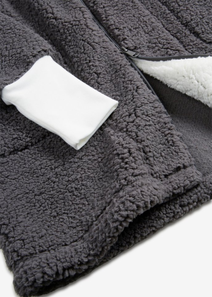 Teddy-Fleece Jacke, Oversized