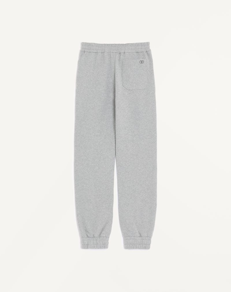 Valentino joggingbukser i bomuld med V-logo-broderi