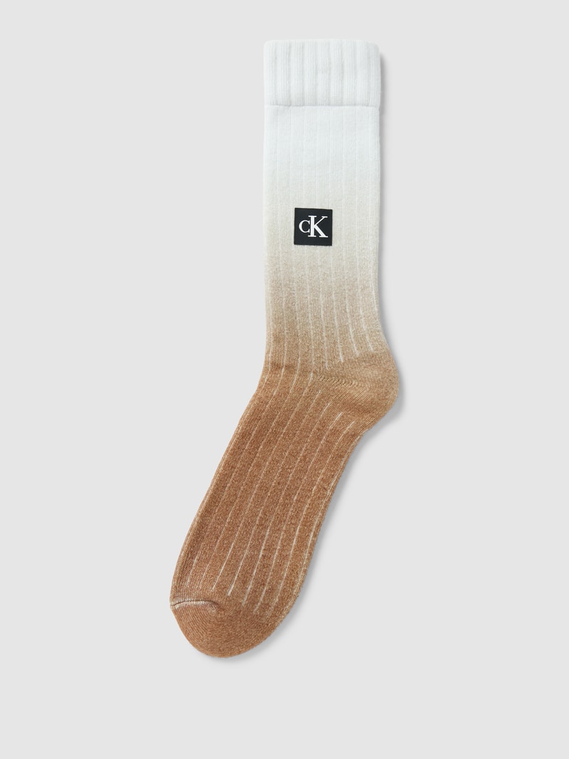 Socken mit Farbverlauf Modell 'GRADIENT' in camel