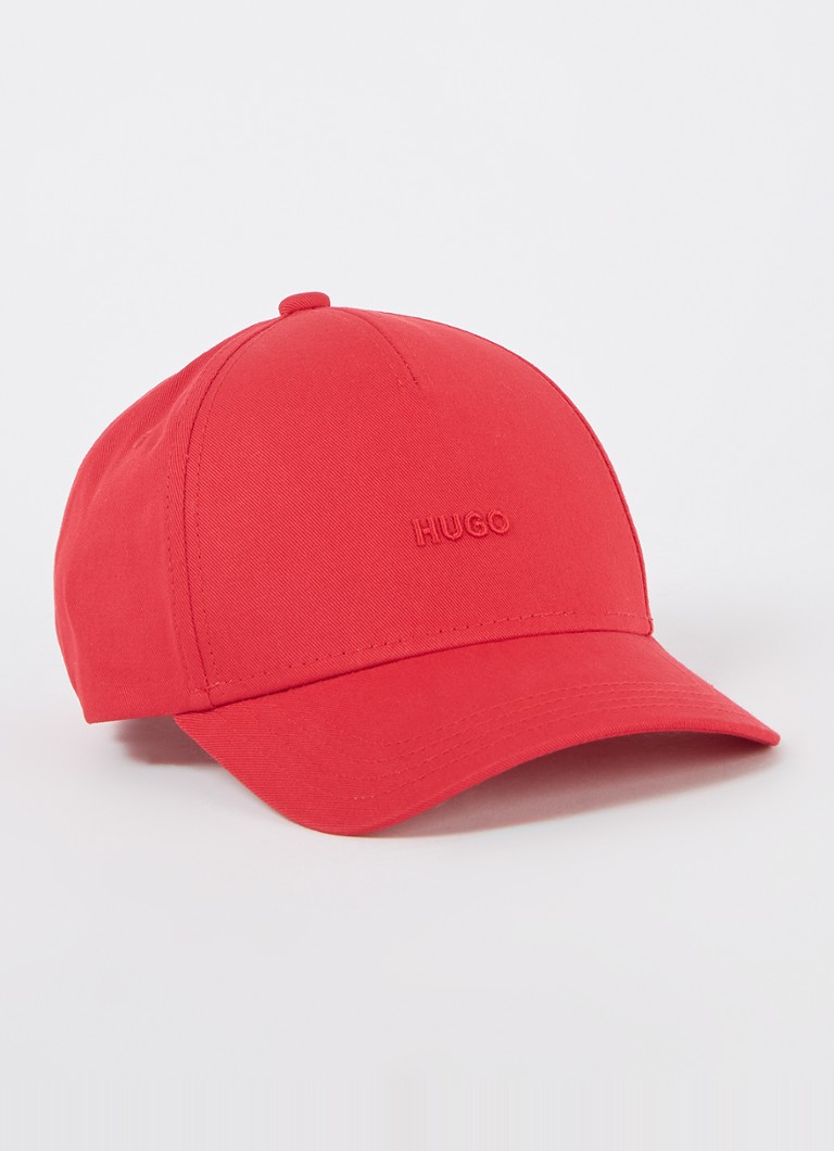 Bavlněná čepice HUGO BOSS Cara s výšivkou loga