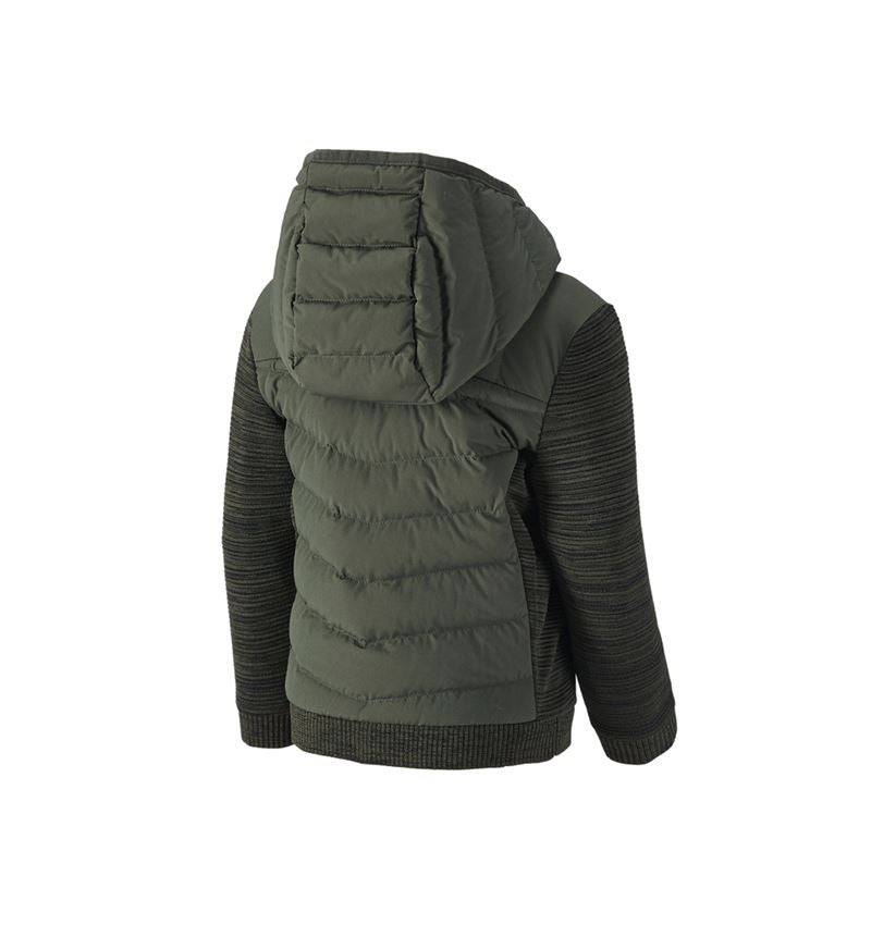 Hybrid Kapuzenstrickjacke e.s.motion ten,Kinder