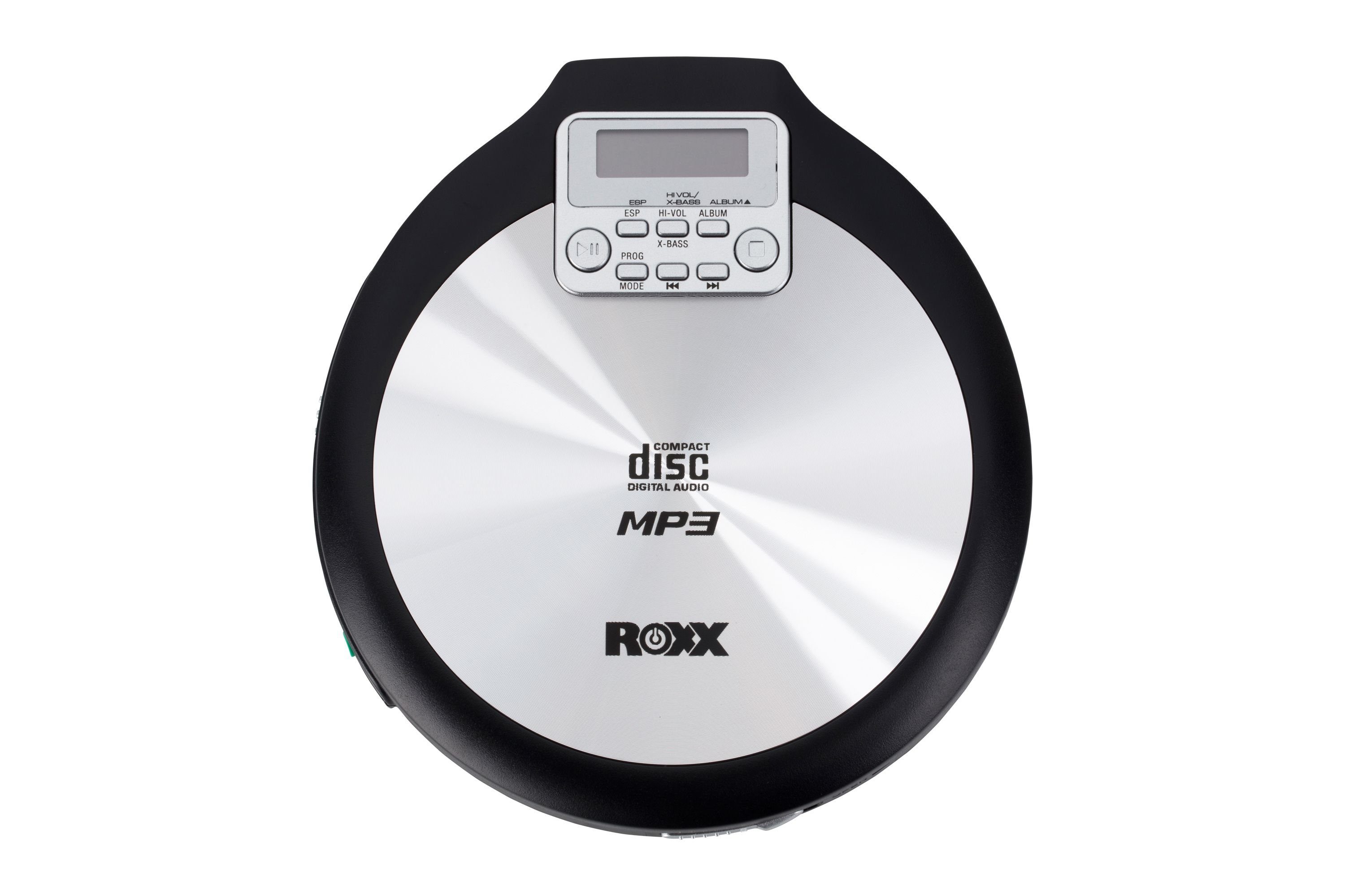 ROXX PCD 600 tragbarer CD-Player (MP3 Discman mit Anti-Shock, Resume-Funktion inkl Netzteil)