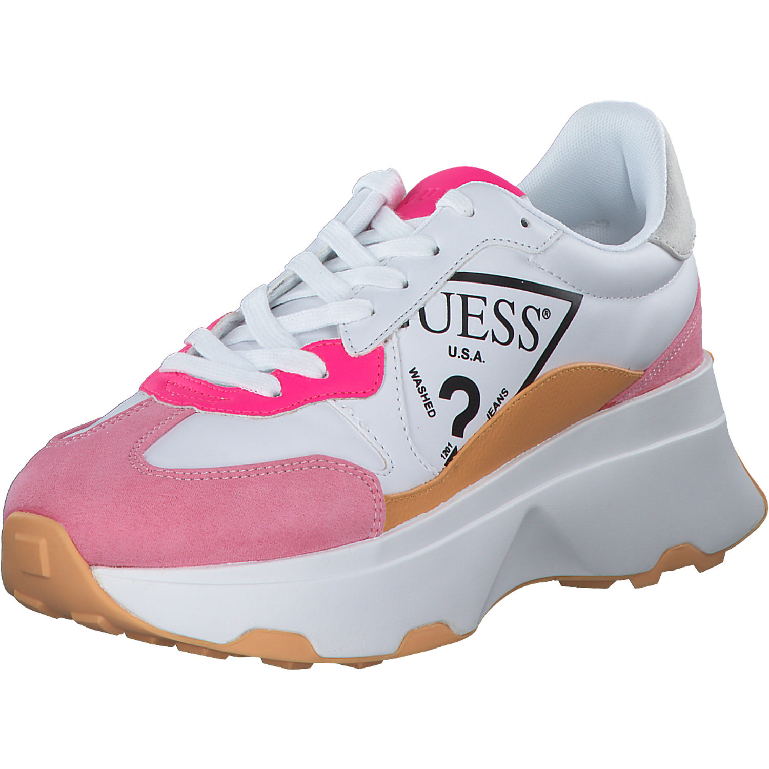 Guess Calebb7 FLPCB7, Schnürschuhe, Damen, Mehrfarbig