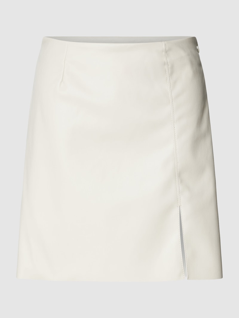Minirock mit Beinschlitz Modell 'CLARA' in offwhite