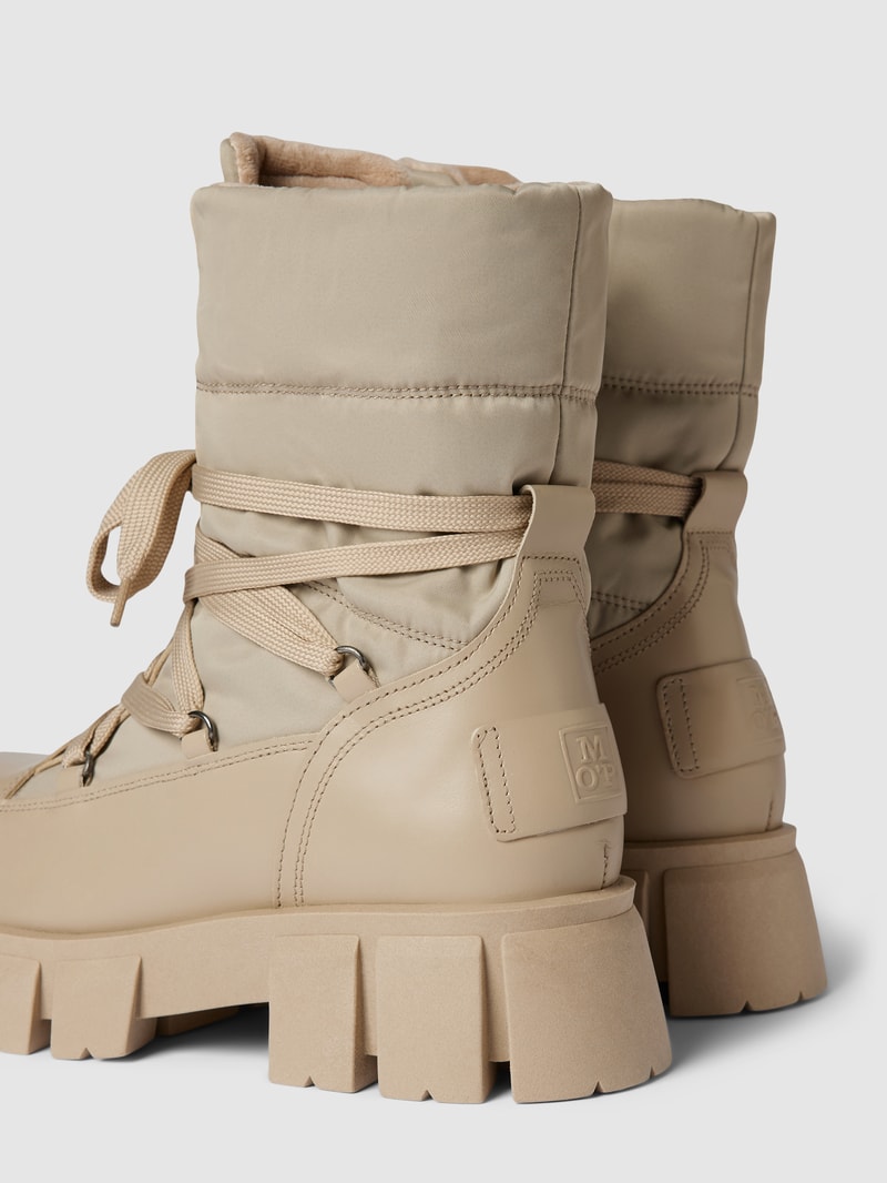 Boots mit Plateausohle Modell 'LISBETH' in taupe