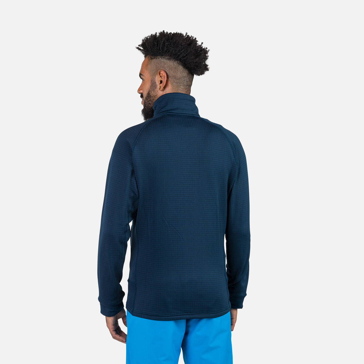Herrenfleecejacke mit durchgehendem Reißverschluss Blackside