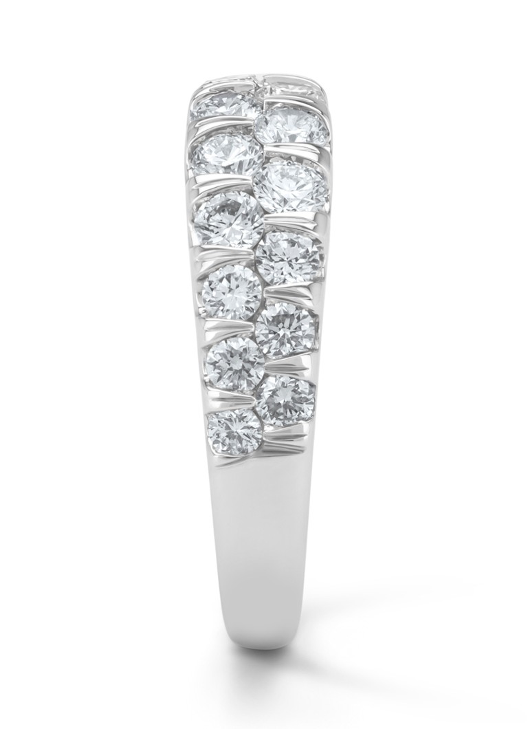 Anello Diamond Point in oro bianco, diamante da 1,05 ct, Caviar