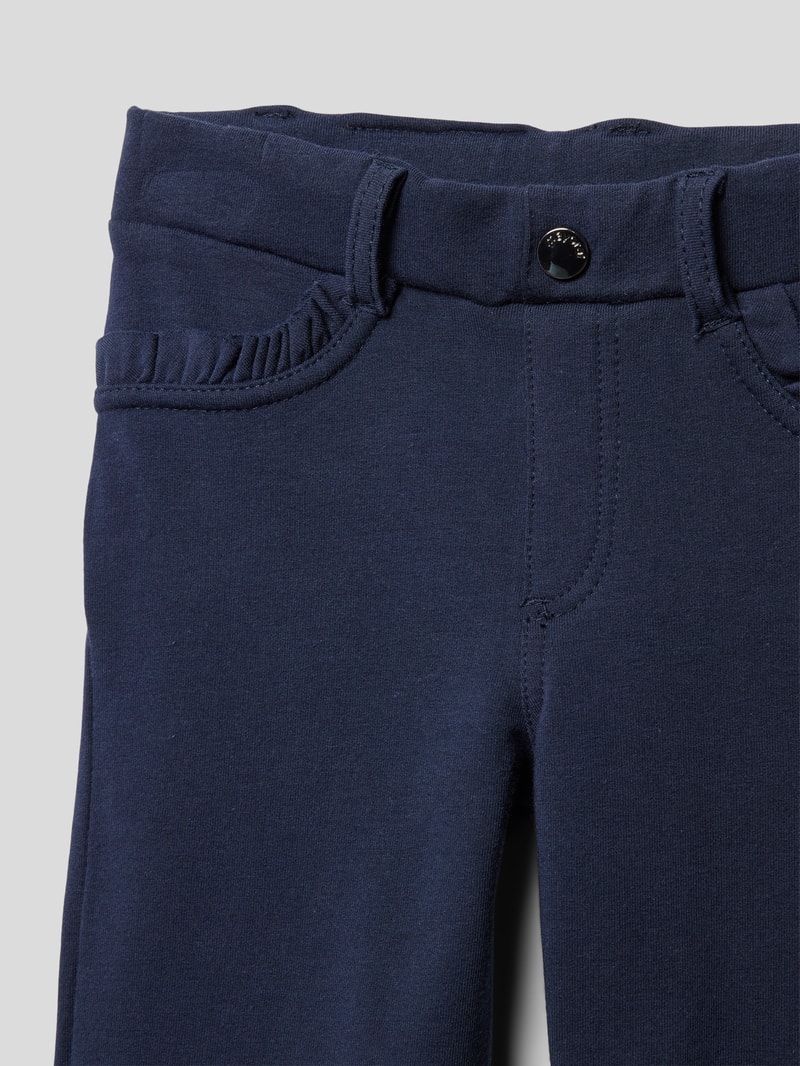 Hose mit Rüschen in marineblau