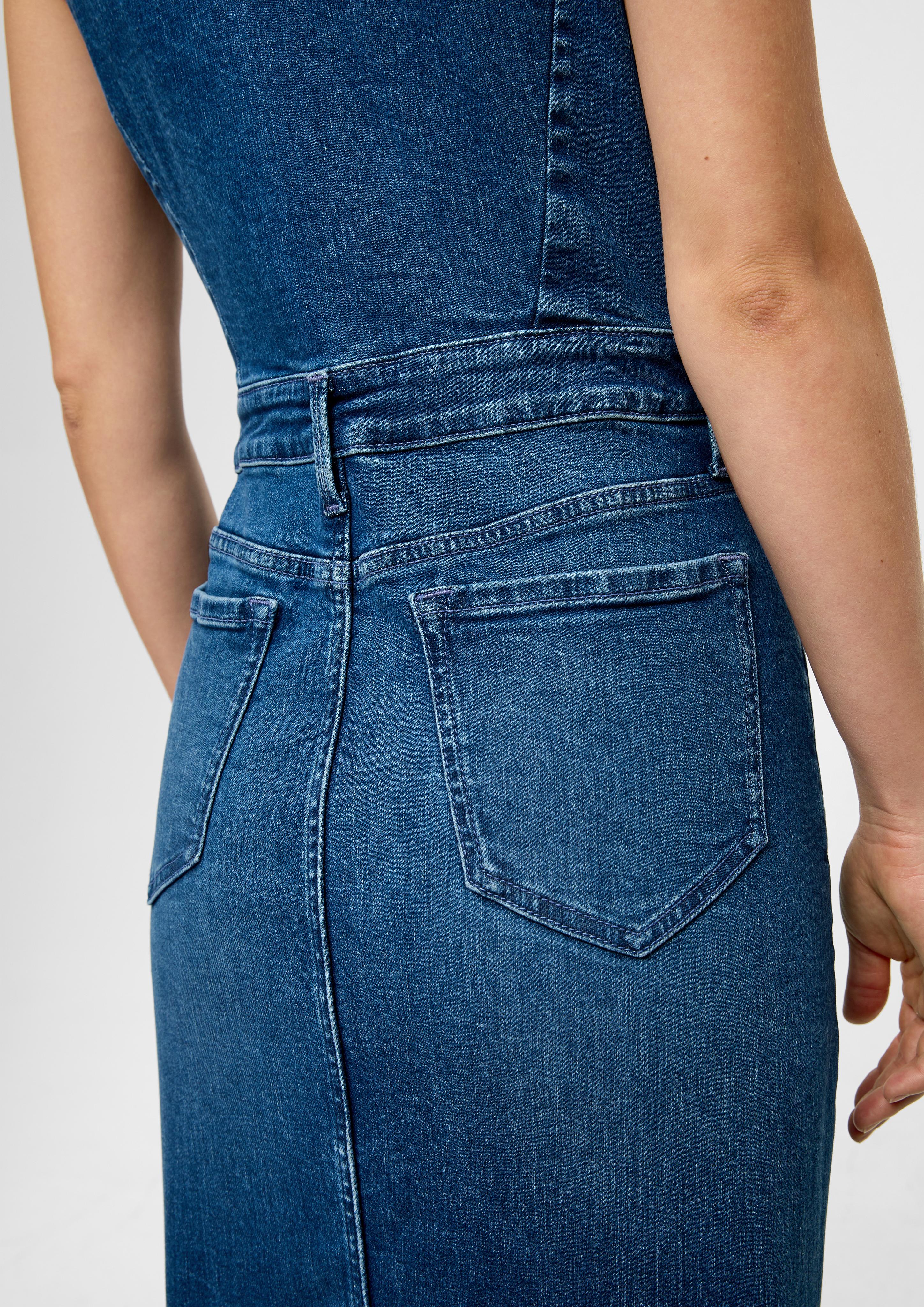 360° Denim: Jeanskleid mit Schlitz im Saum  2135827-54Z4