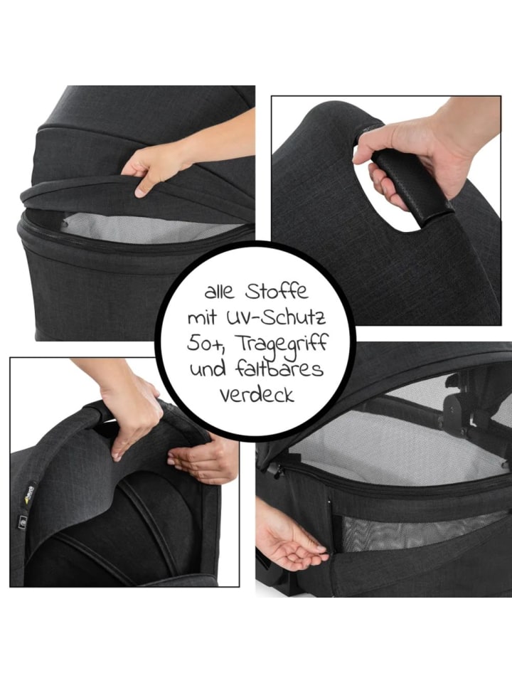 Hauck 4in1 Kinderwagen-Set Vision X Trio Set - inkl. i-Size in schwarz,grau günstig kaufen onesize