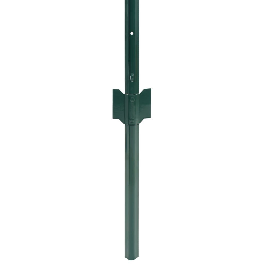 vidaXL Gartenzaun Metallzaun Stahl 20 x 0,8 m Grün, (1-St)