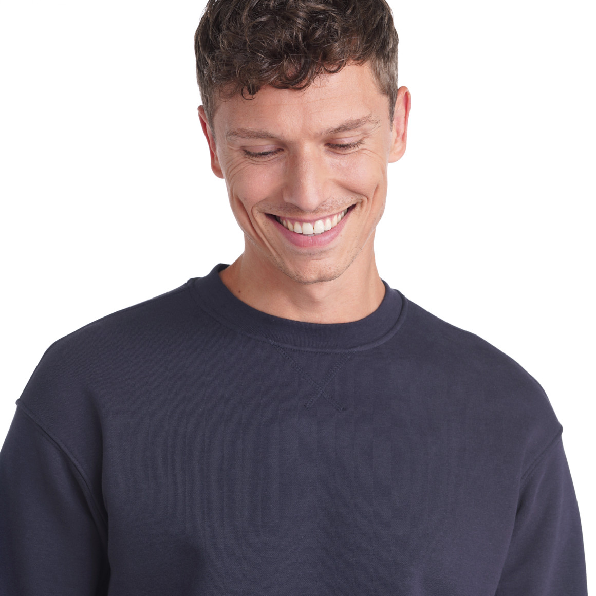 Herren Sweatshirt mit Rundhalsausschnitt
