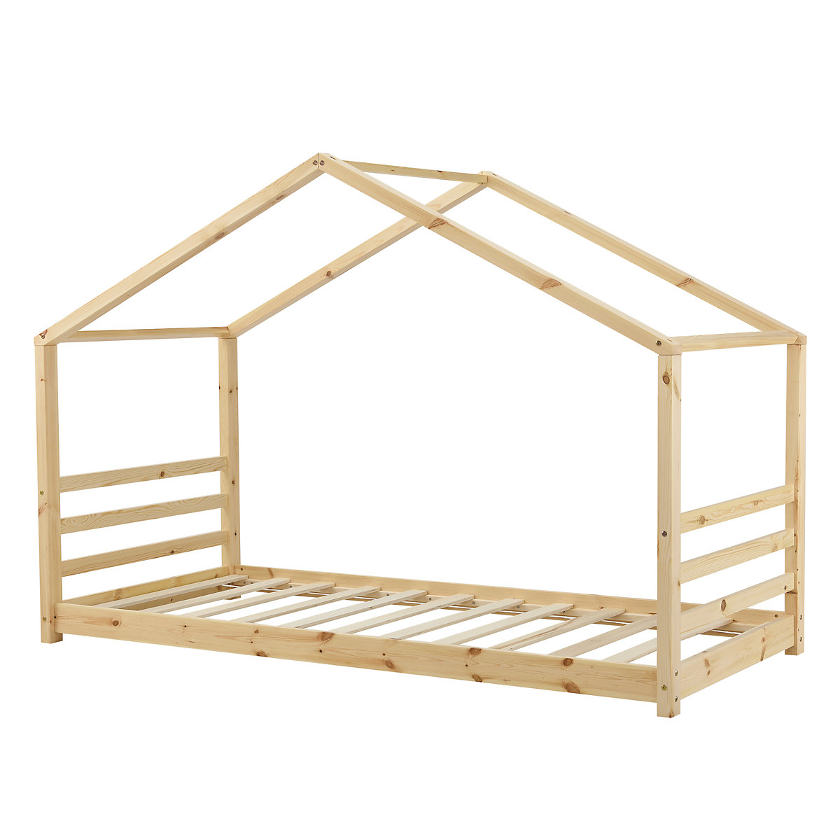 Kinderbett mit Lattenrost Hausbett Holz Weiß Bettenhaus Bett Jugendbett in verschiedenen Größen