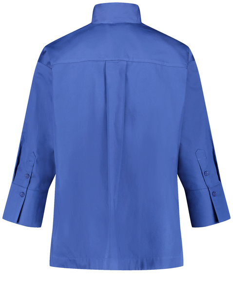 3/4 Arm Bluse mit Quetschfalte
