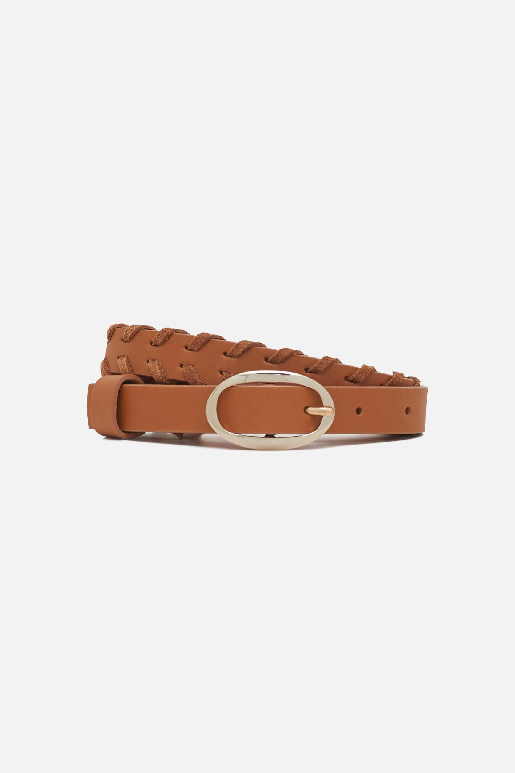 Ceinture deri camel femme