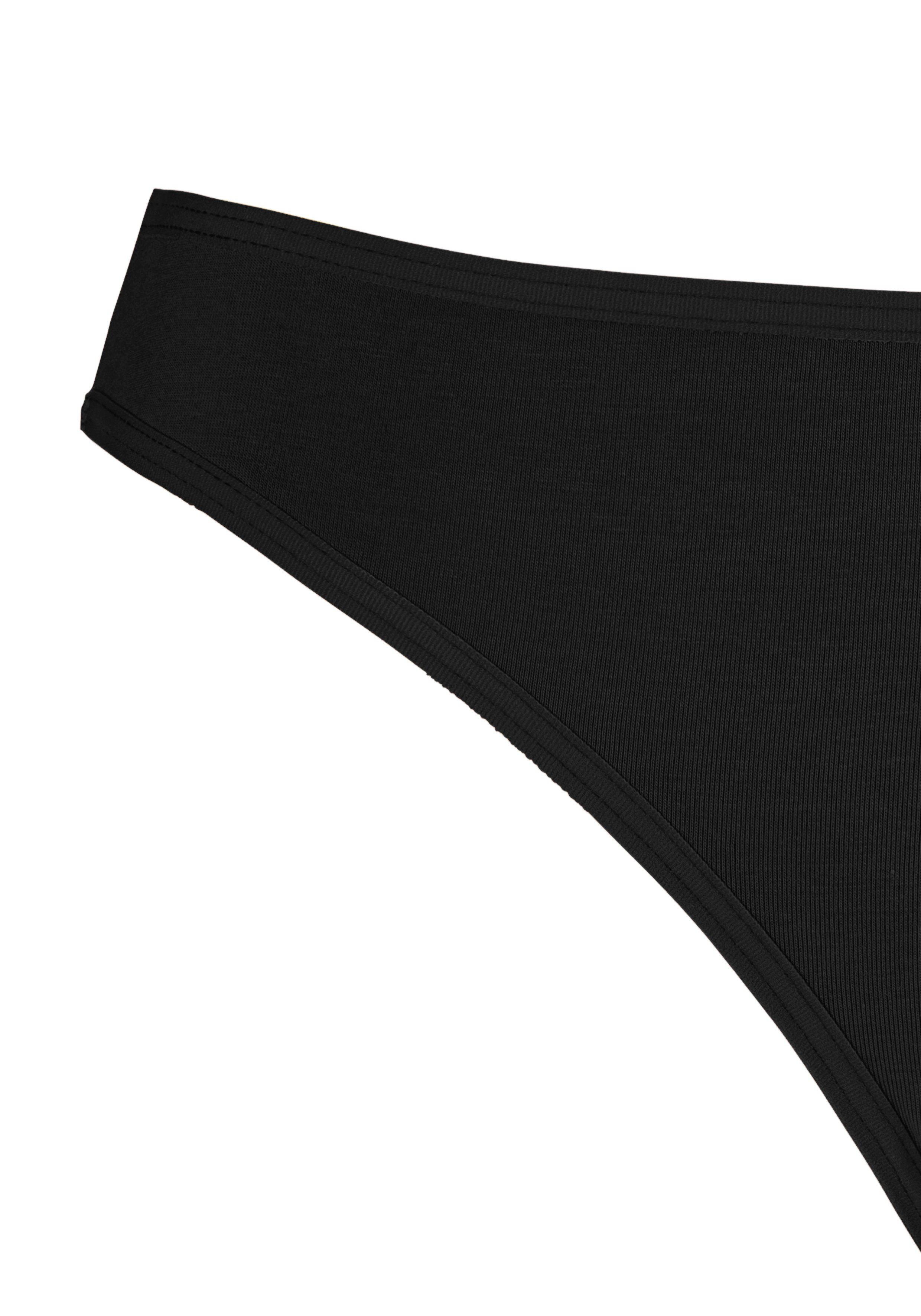 LASCANA String (Packung, 4-St) aus elastischer Baumwolle
