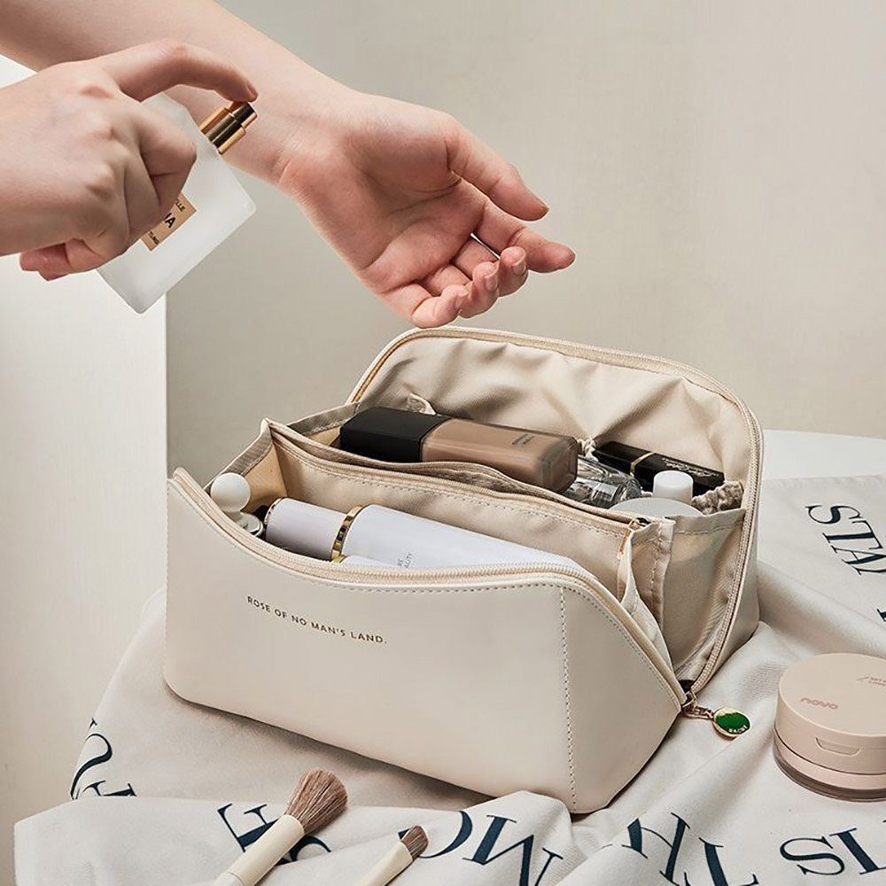 Deliana.makeup Kosmetiktasche Tragbare Reise-Kosmetiktasche, großes Fassungsvermögen, wasserdicht (1-tlg., 1 Stück Set), Solide Farbe Schale Typ