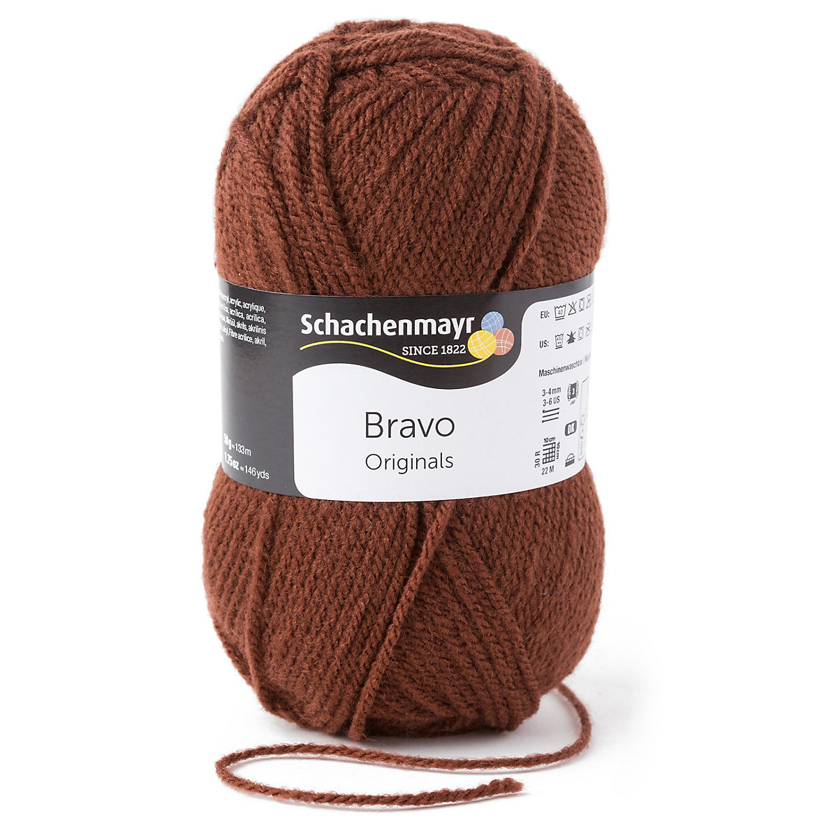 Handstrickgarne Bravo, 50g Braun