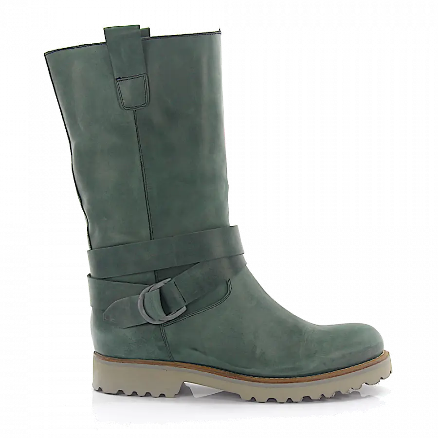Budapester - Stiefel Kalbsleder grün - grün