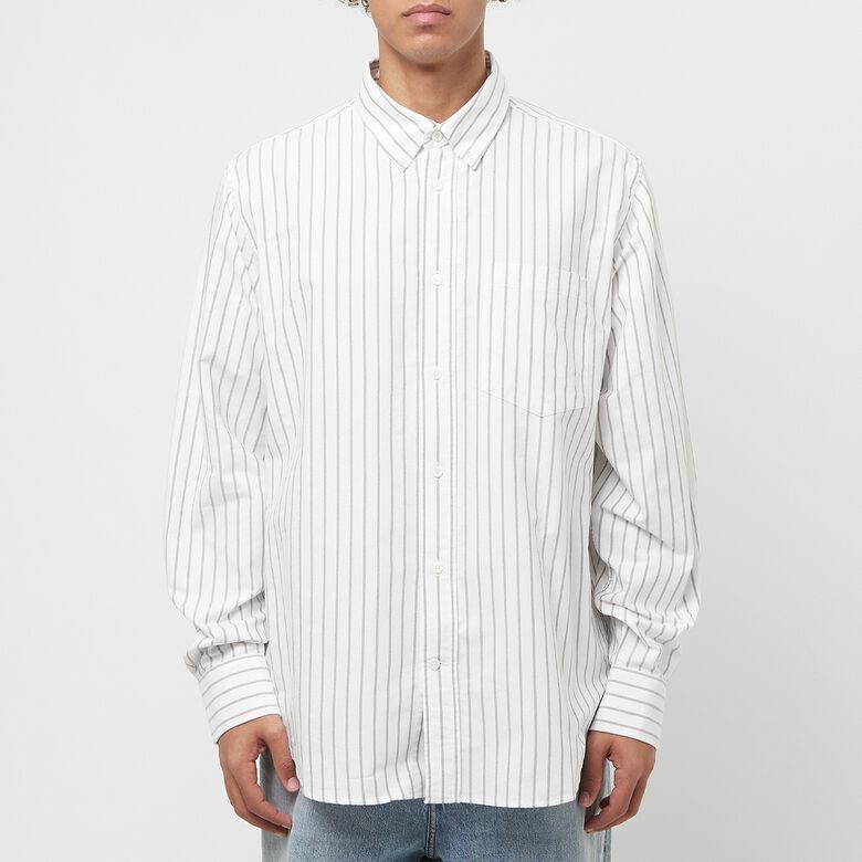 Norse Projects Algot Relaxed Organic Oxford Monogram Shirt spruce green
