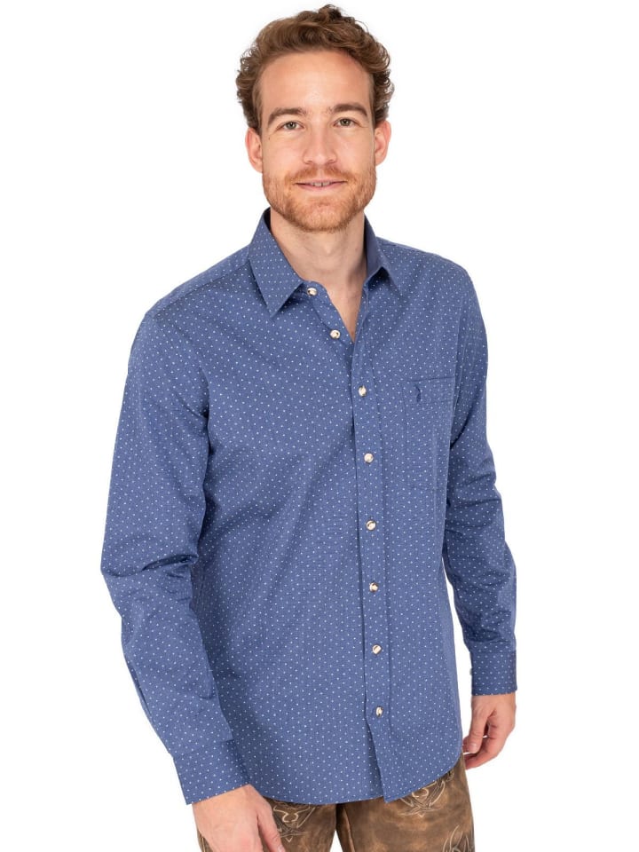 Almsach Hemd LF651-CT3076 in blau günstig kaufen