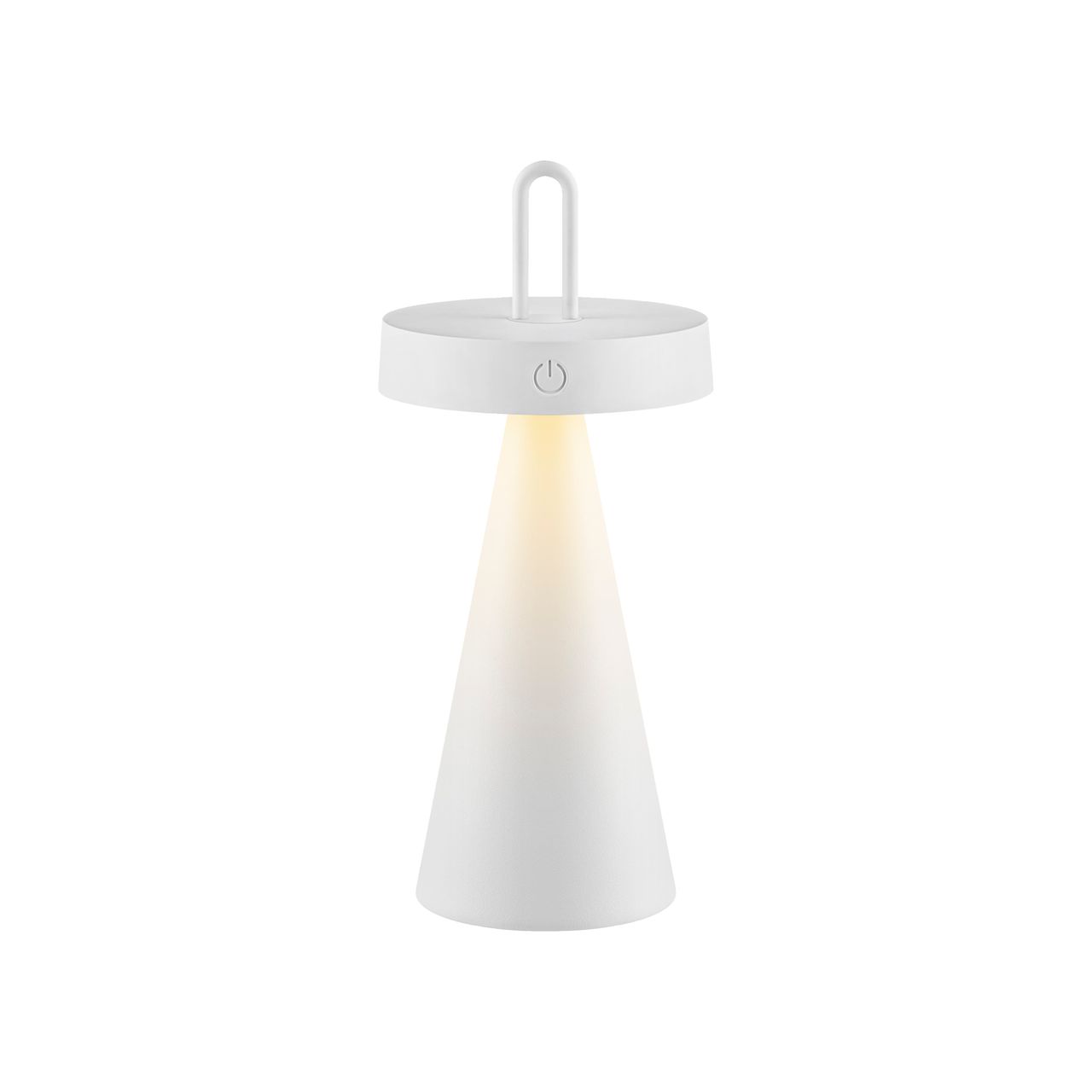 JUST LIGHT Akku Tischleuchte ALWA, 1x LED-Board/1,50Watt/2700Kelvin, IP44, Weiss